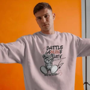 Battle Bear || Premium Streetwear Oversized Sweatshirt ||