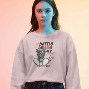 Battle Bear || Premium Streetwear Oversized Sweatshirt ||