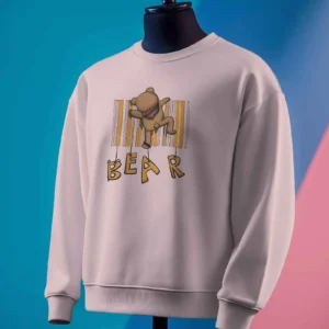 Barcode Bear Buddy || Premium Streetwear Sweatshirt ||
