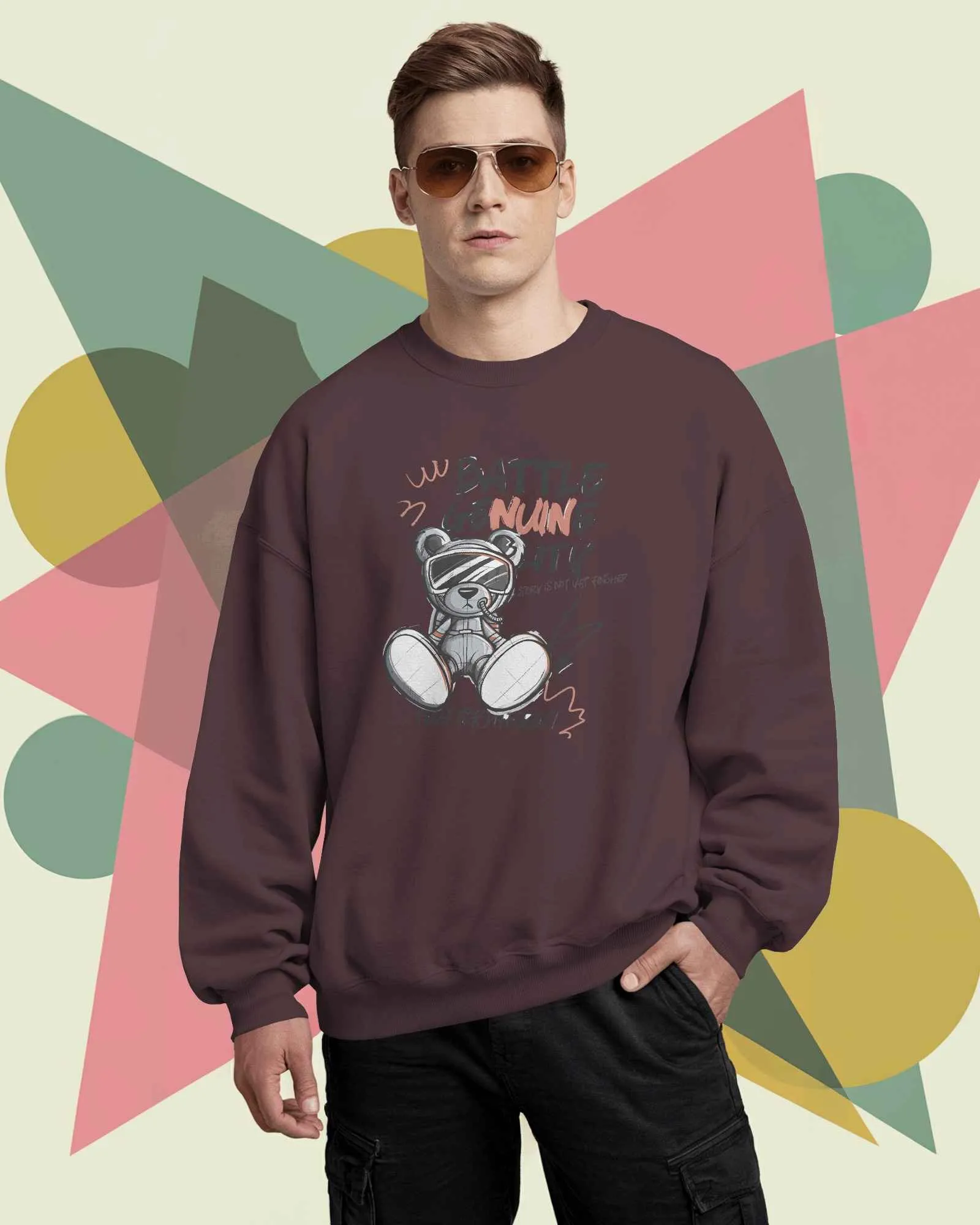 Battle Bear || Premium Streetwear Oversized Sweatshirt || - Image 23