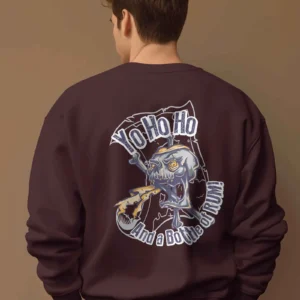 Skull Rum Raider Yo! Ho! Ho!! || Premium Streetwear Oversized Sweatshirt ||