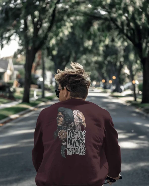 Fortune Favours The Brave || Premium Streetwear Sweatshirt ||