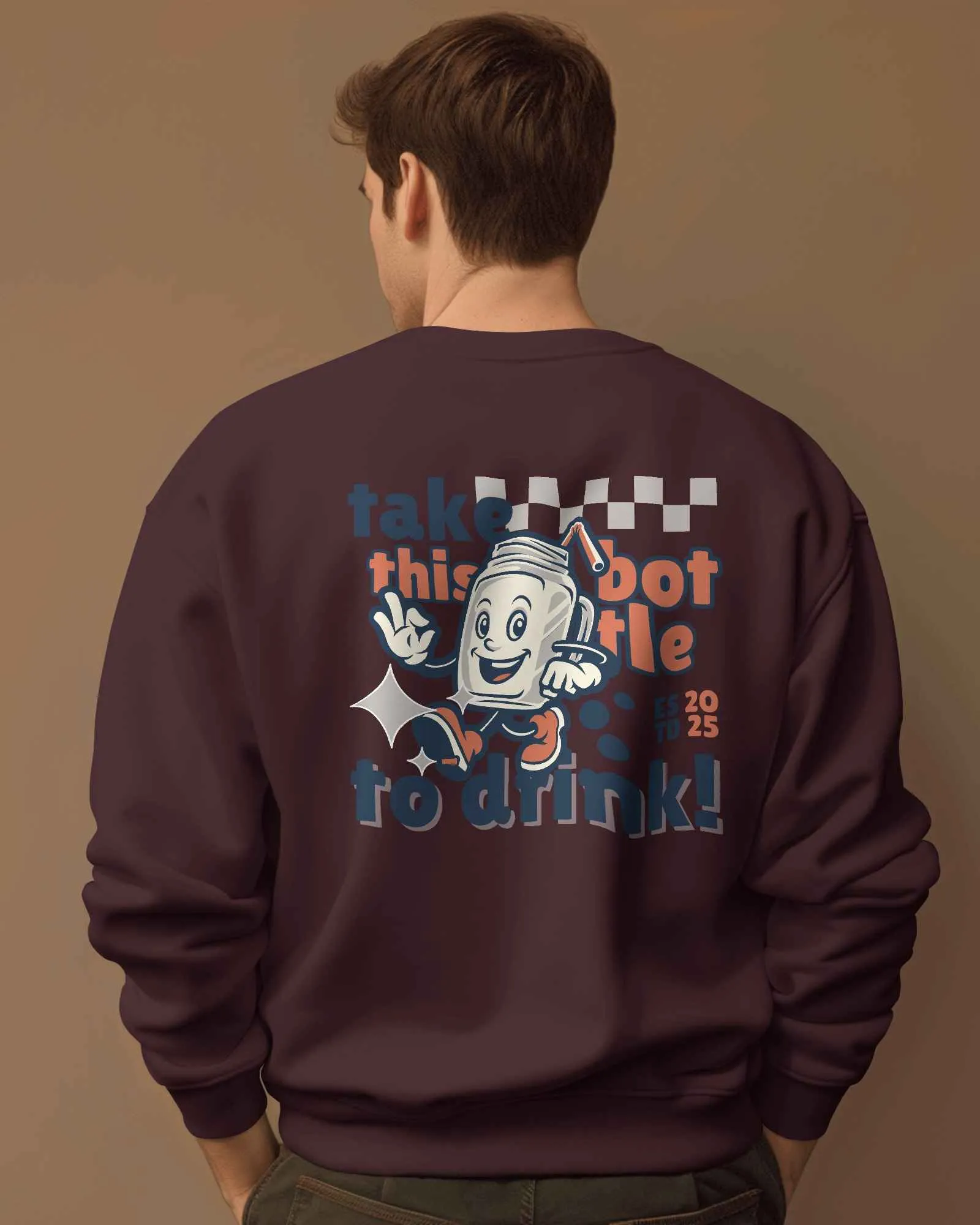 Take this Bottle to Drink Funny Quote || Premium Streetwear Oversized Sweatshirt || - Image 30