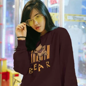 Barcode Bear Buddy || Premium Streetwear Sweatshirt ||