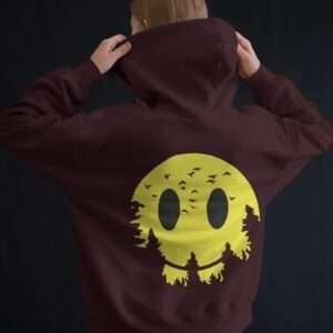 Smilely SunForest || Streetwear Premium Hooded Sweatshirt ||
