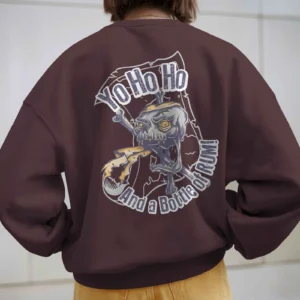 Skull Rum Raider Yo! Ho! Ho!! || Premium Streetwear Oversized Sweatshirt ||