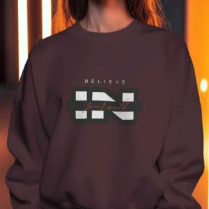 Believe In Yourself Quote || Premium Streetwear Oversized Sweatshirt ||
