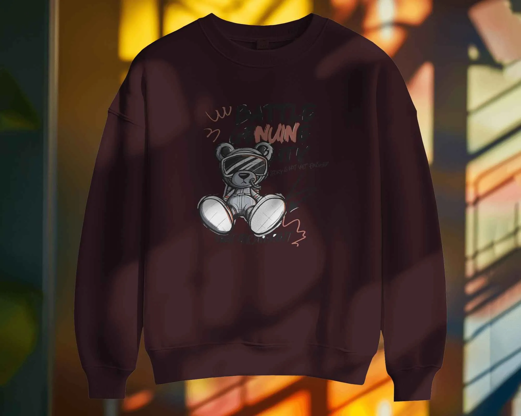 Battle Bear || Premium Streetwear Oversized Sweatshirt || - Image 27