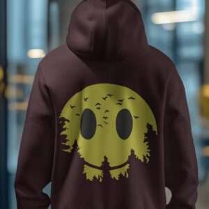 Smilely SunForest || Streetwear Premium Hooded Sweatshirt ||