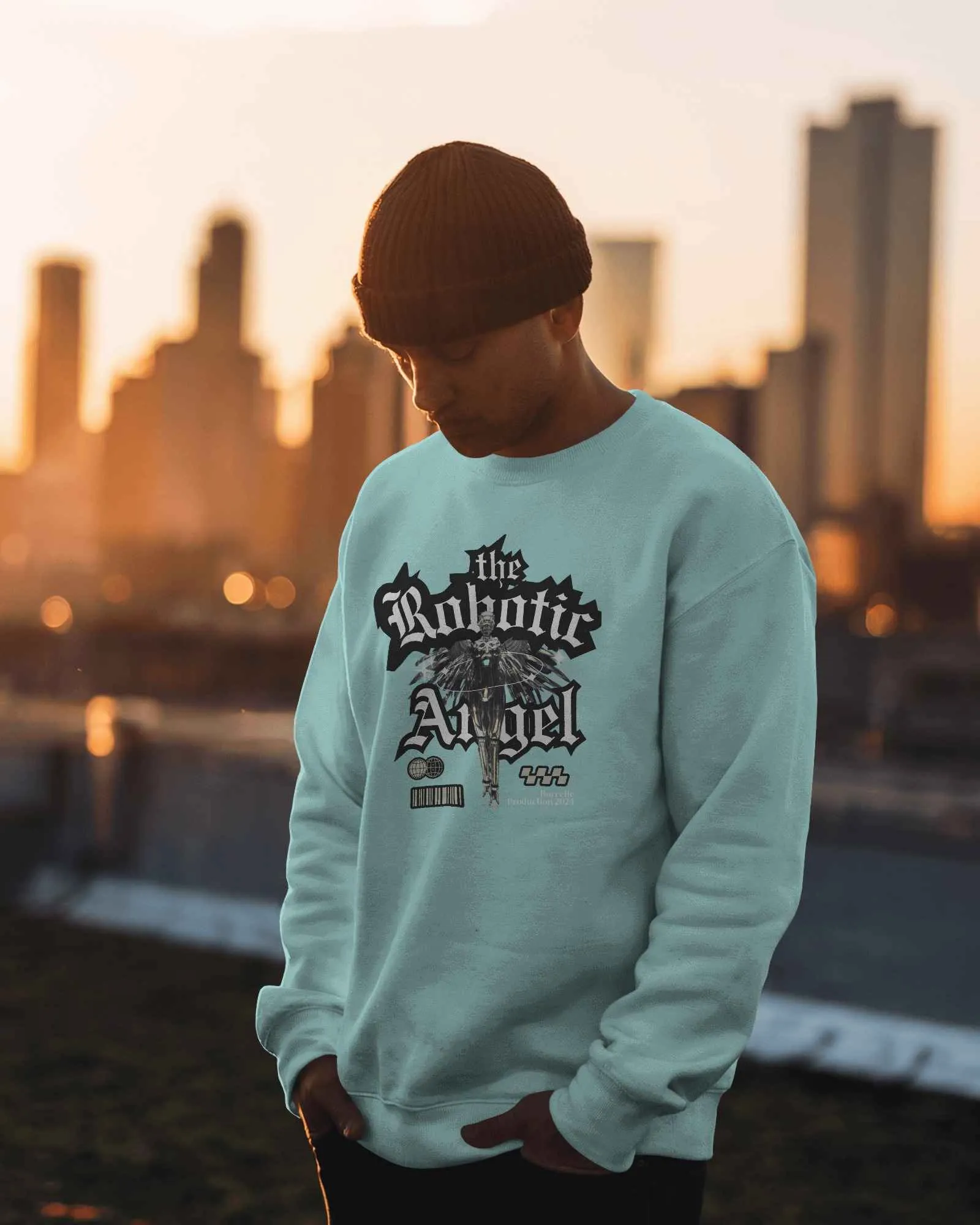 The Robotic Angel || Premium Streetwear Sweatshirt - Image 36