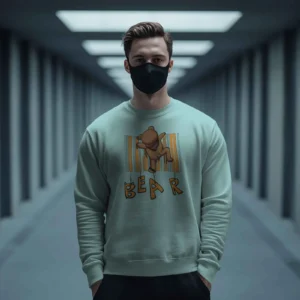 Barcode Bear Buddy || Premium Streetwear Sweatshirt ||
