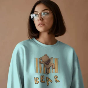 Barcode Bear Buddy || Premium Streetwear Sweatshirt ||