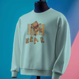 Barcode Bear Buddy || Premium Streetwear Sweatshirt ||