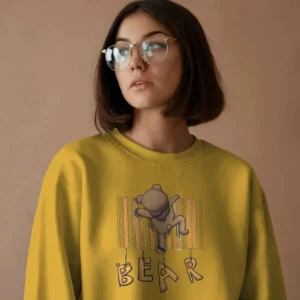 Barcode Bear Buddy || Premium Streetwear Sweatshirt ||
