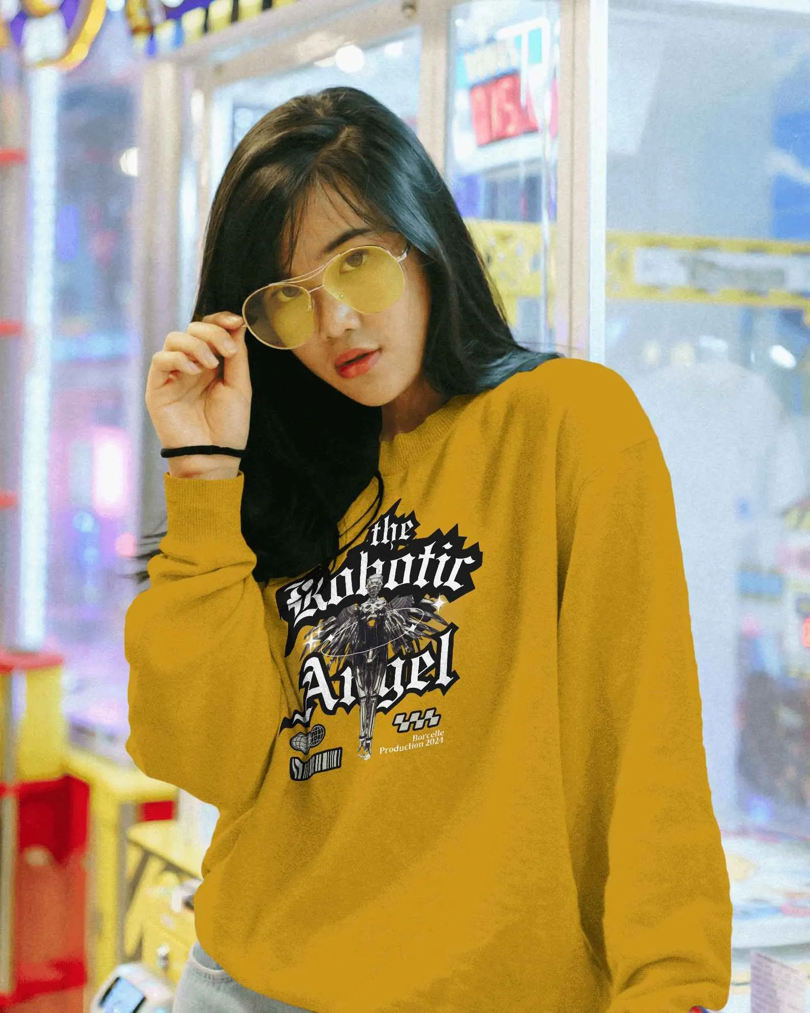 The Robotic Angel || Premium Streetwear Sweatshirt - Image 46