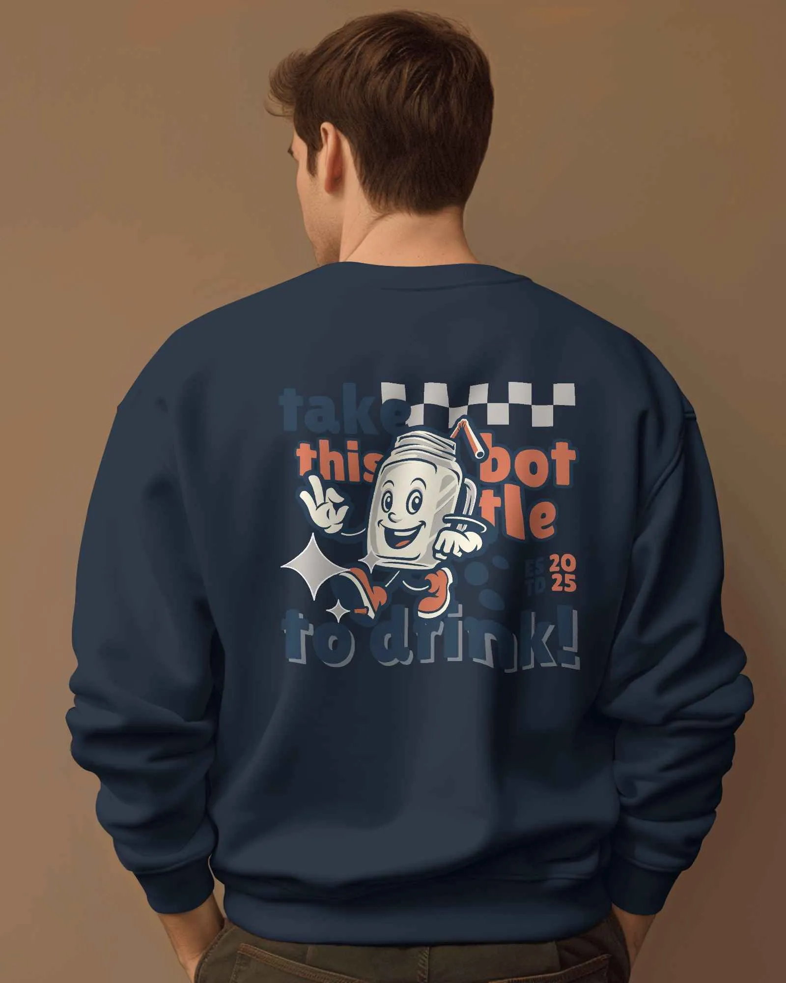 Take this Bottle to Drink Funny Quote || Premium Streetwear Oversized Sweatshirt || - Image 37