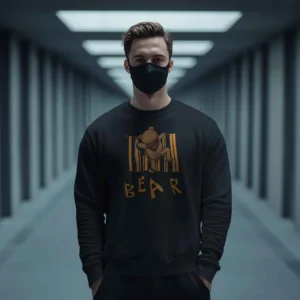 Barcode Bear Buddy || Premium Streetwear Sweatshirt ||