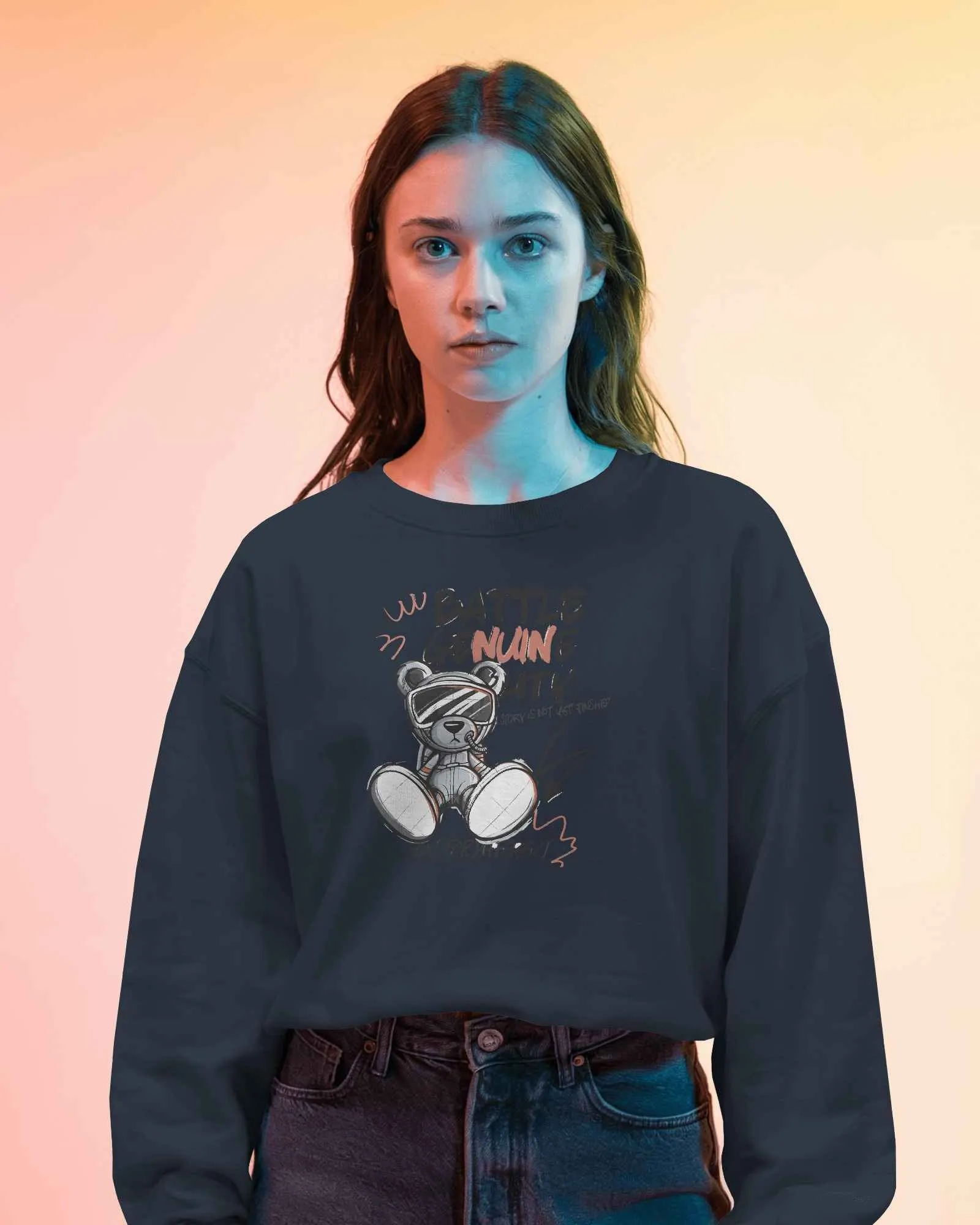 Battle Bear || Premium Streetwear Oversized Sweatshirt || - Image 32