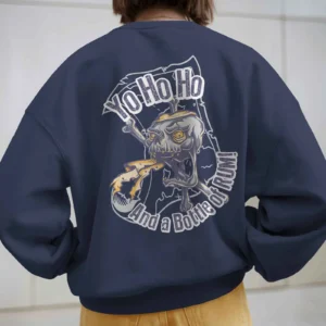 Skull Rum Raider Yo! Ho! Ho!! || Premium Streetwear Oversized Sweatshirt ||