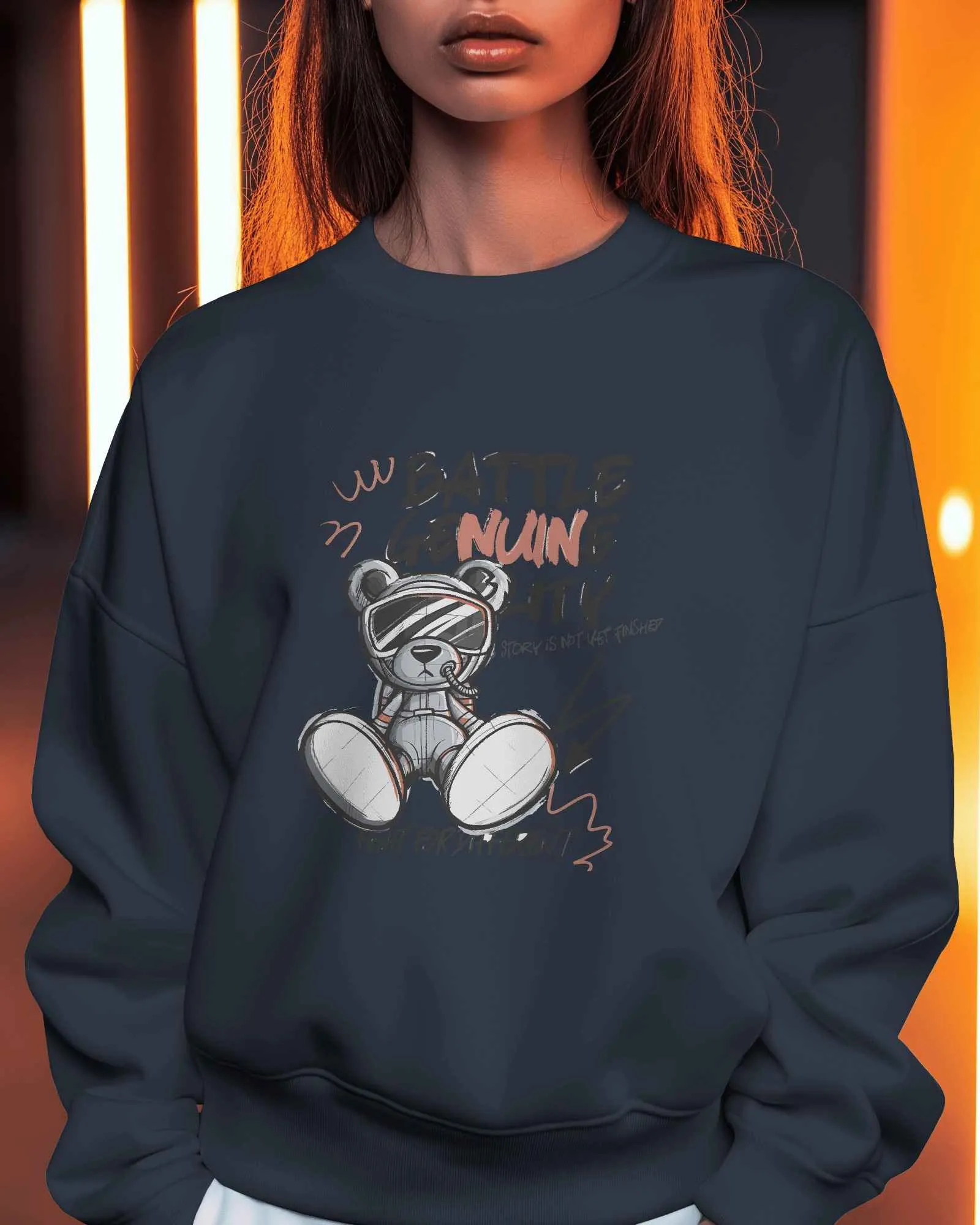 Battle Bear || Premium Streetwear Oversized Sweatshirt || - Image 33