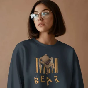 Barcode Bear Buddy || Premium Streetwear Sweatshirt ||