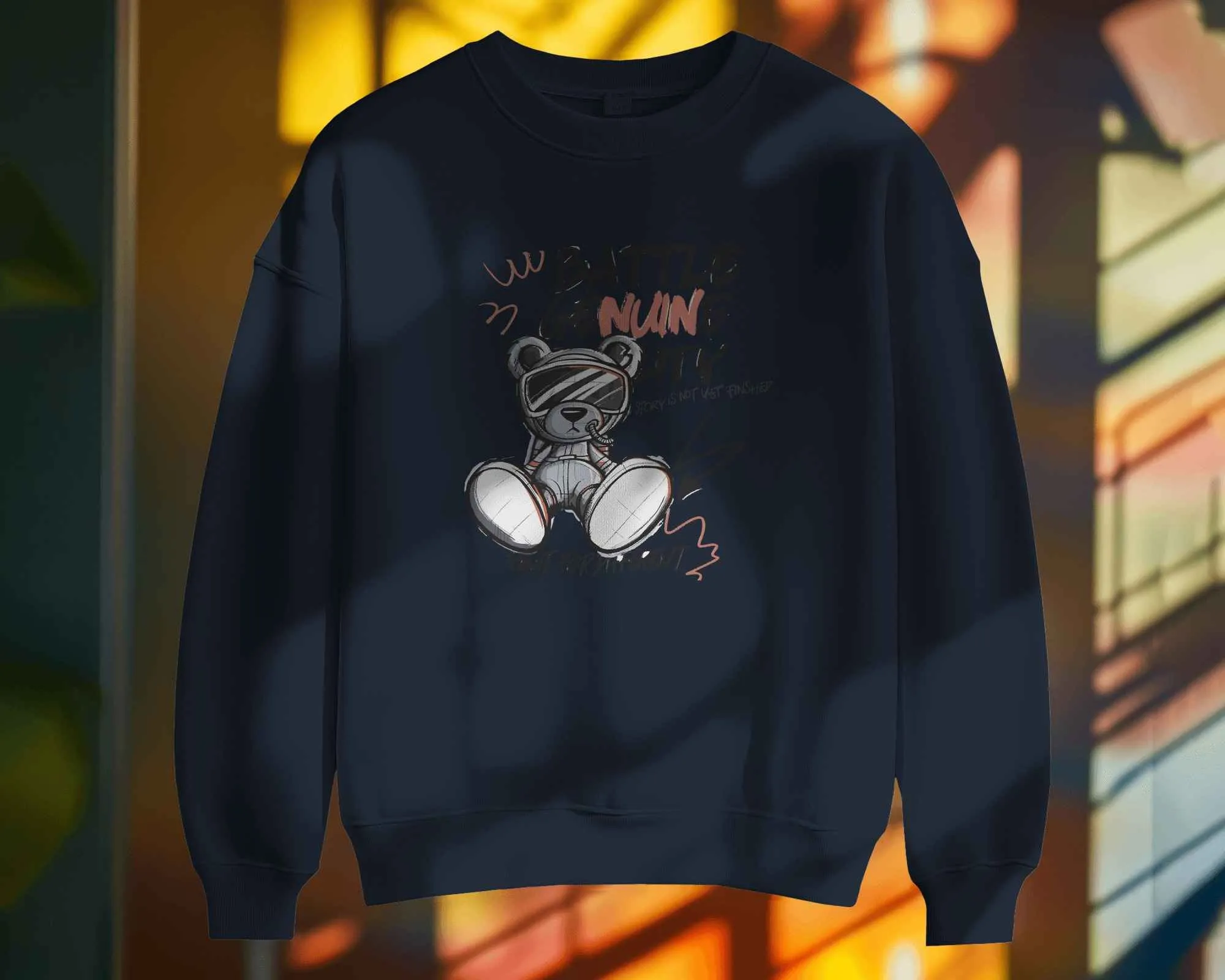 Battle Bear || Premium Streetwear Oversized Sweatshirt || - Image 34