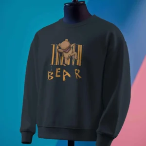 Barcode Bear Buddy || Premium Streetwear Sweatshirt ||