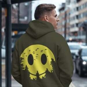 Smilely SunForest || Streetwear Premium Hooded Sweatshirt ||