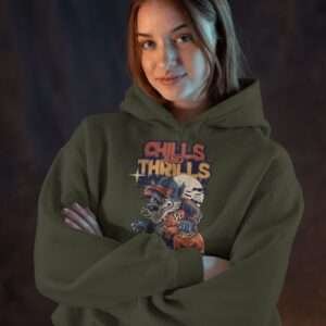 Chills and Thrills || Premium Hooded Sweatshirt ||