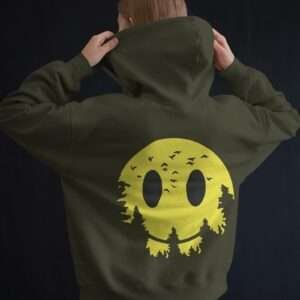Smilely SunForest || Streetwear Premium Hooded Sweatshirt ||