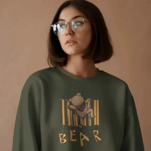 Barcode Bear Buddy || Premium Streetwear Sweatshirt ||