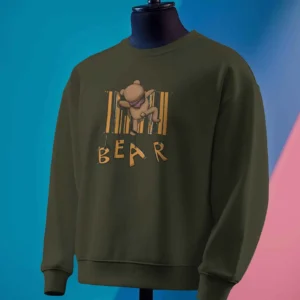 Barcode Bear Buddy || Premium Streetwear Sweatshirt ||