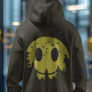 Smilely SunForest || Streetwear Premium Hooded Sweatshirt ||