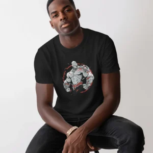 The Invincible Warrior || Premium Streetwear Supima Half T-shirt ||