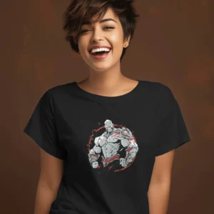 The Invincible Warrior || Premium Streetwear Supima Half T-shirt ||