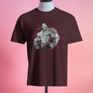 The Invincible Warrior || Premium Streetwear Supima Half T-shirt ||