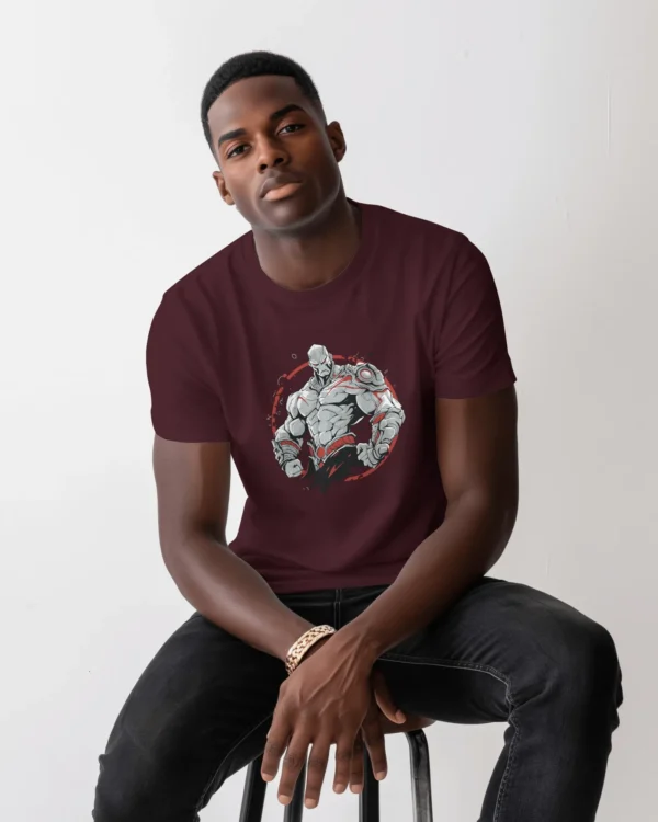 The Invincible Warrior || Premium Streetwear Supima Half T-shirt ||