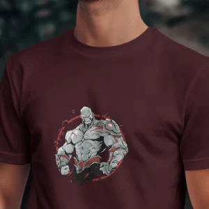 The Invincible Warrior || Premium Streetwear Supima Half T-shirt ||
