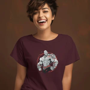 The Invincible Warrior || Premium Streetwear Supima Half T-shirt ||
