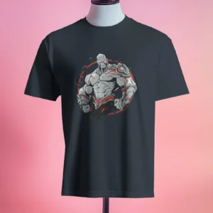 The Invincible Warrior || Premium Streetwear Supima Half T-shirt ||