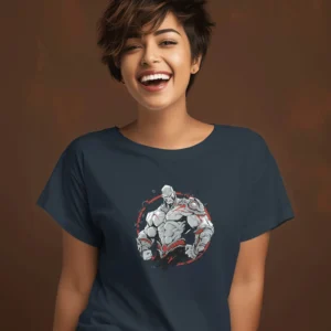The Invincible Warrior || Premium Streetwear Supima Half T-shirt ||