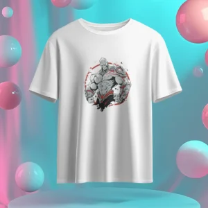 The Invincible Warrior || Premium Streetwear Supima Half T-shirt ||