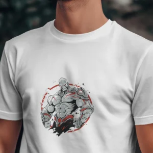 The Invincible Warrior || Premium Streetwear Supima Half T-shirt ||