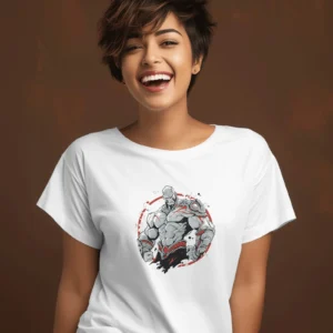 The Invincible Warrior || Premium Streetwear Supima Half T-shirt ||