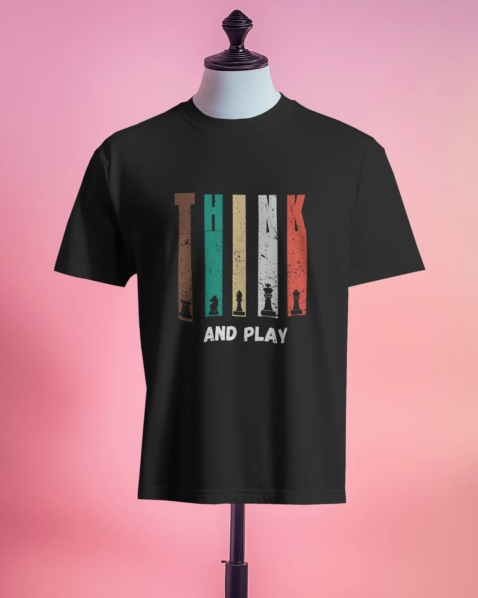 Think and Play || Premium Streetwear Supima Half T-shirt || - Image 3