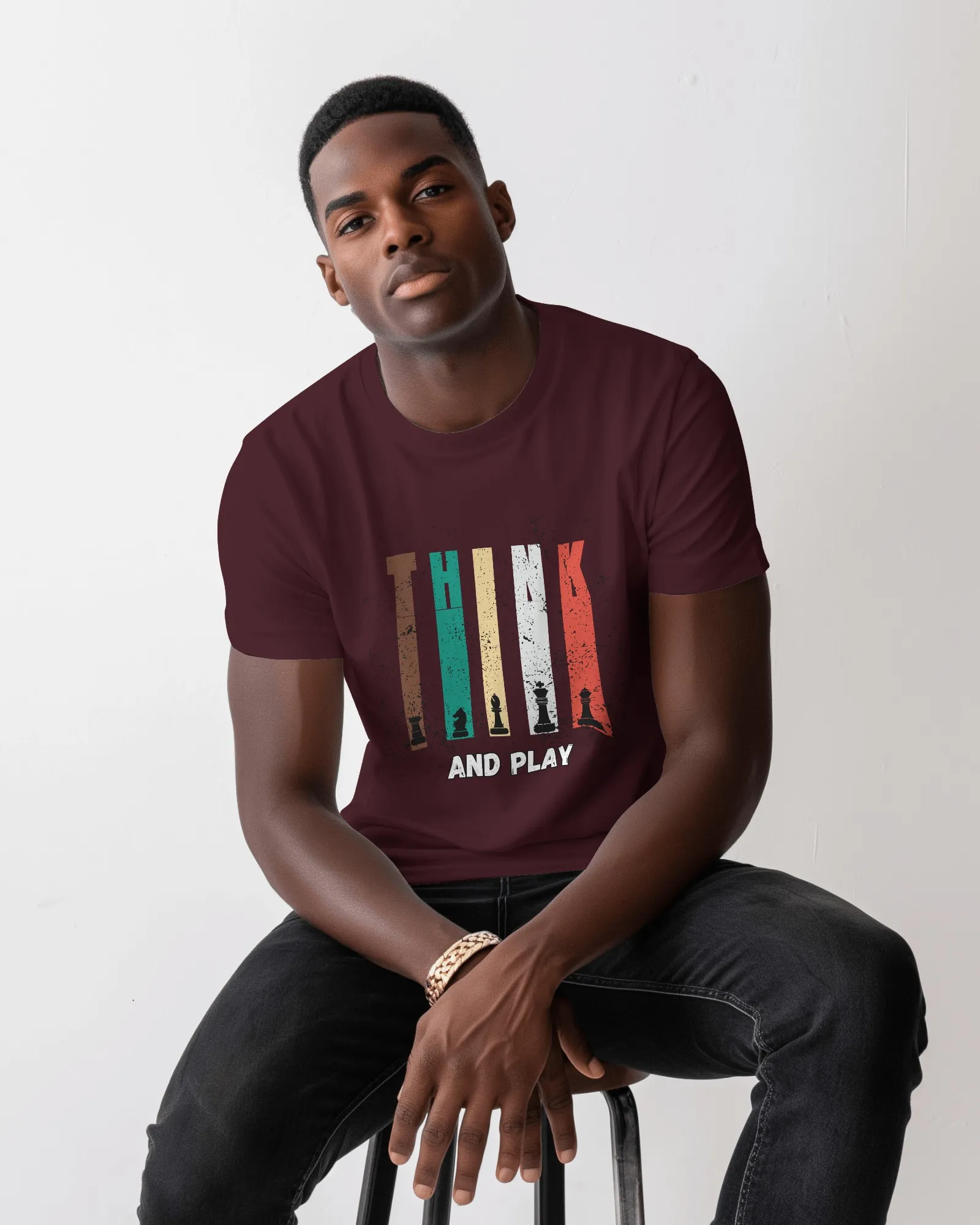 Think and Play || Premium Streetwear Supima Half T-shirt ||