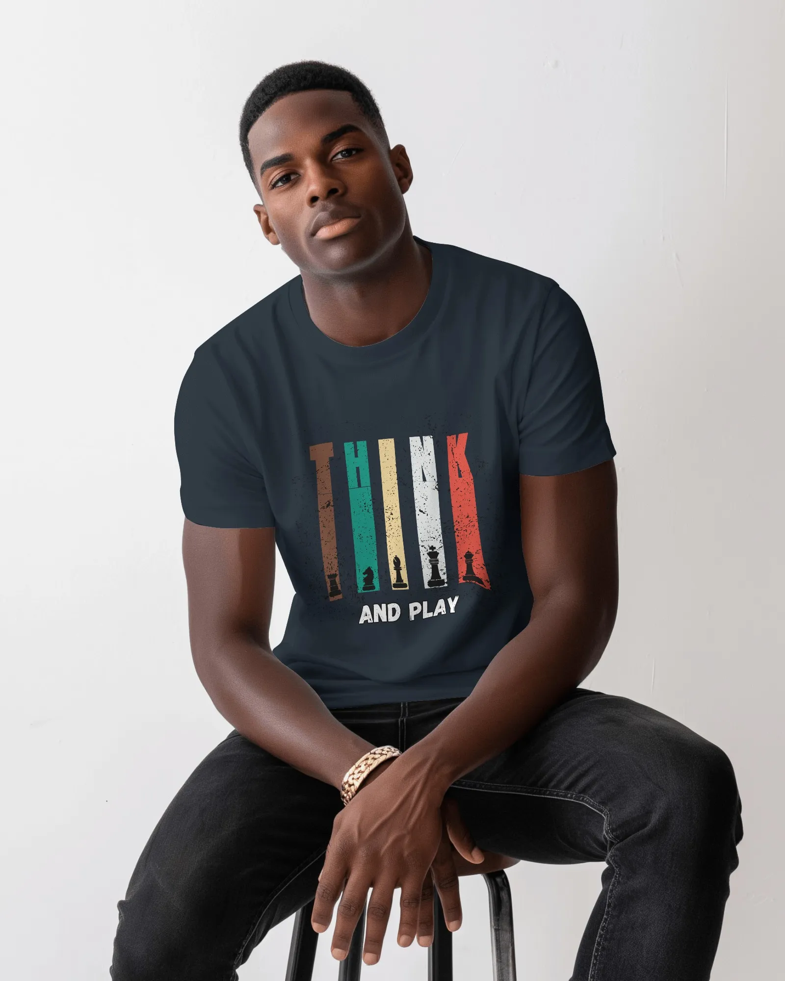 Think and Play || Premium Streetwear Supima Half T-shirt || - Image 18