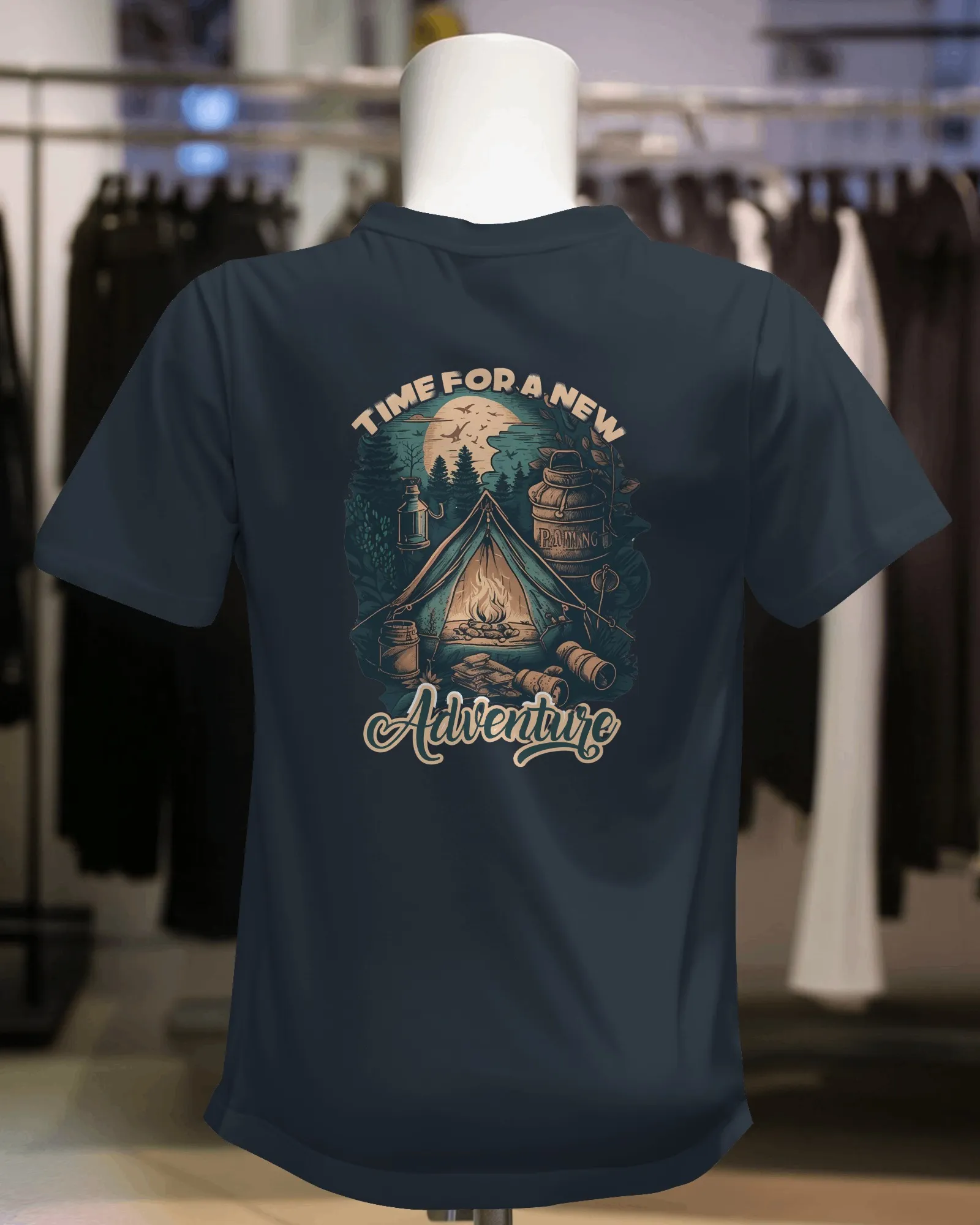 Time for a New Adventure || Premium Streetwear Supima Half T-shirt || - Image 16