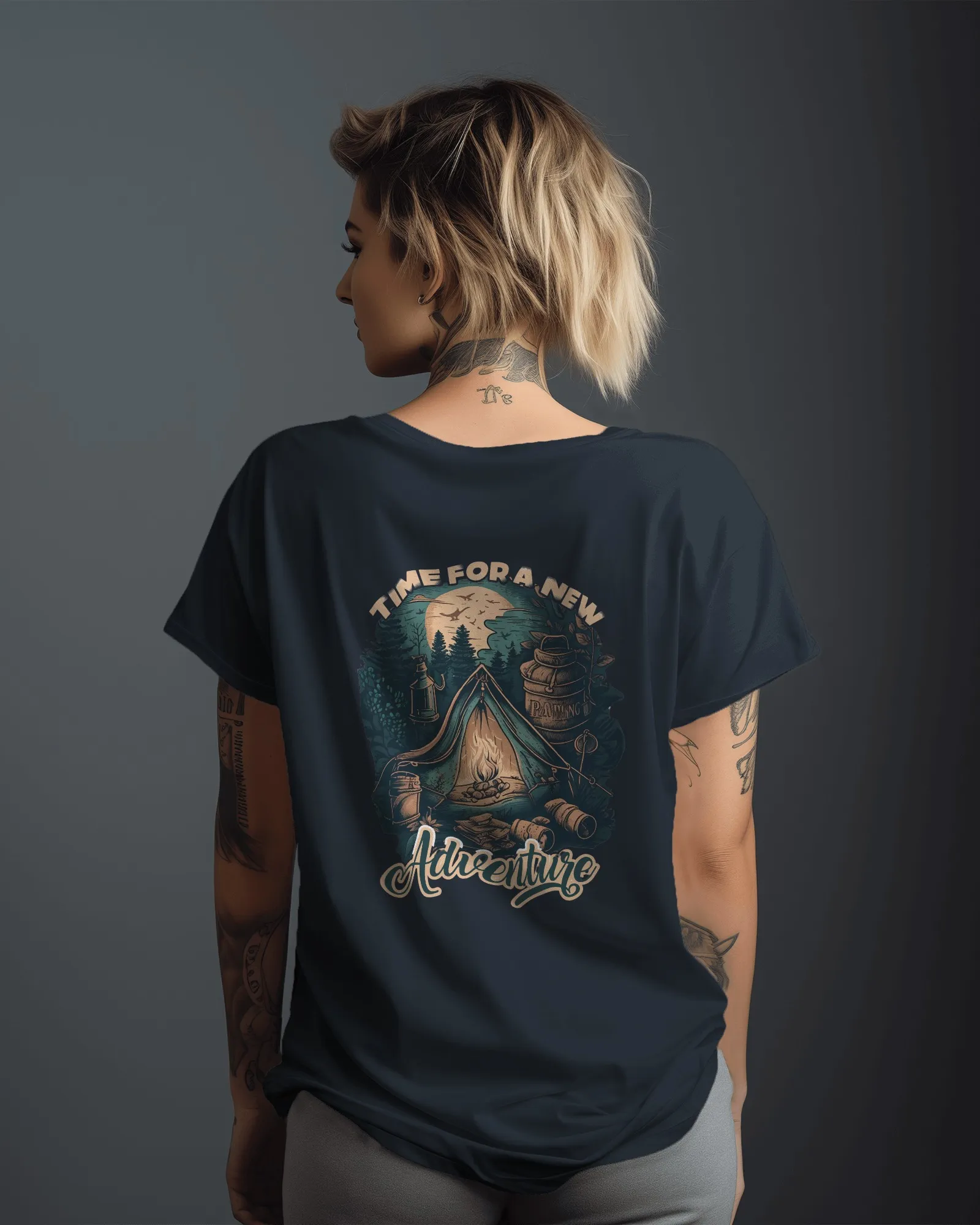 Time for a New Adventure || Premium Streetwear Supima Half T-shirt || - Image 21