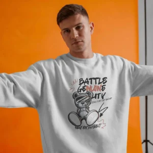 Battle Bear || Premium Streetwear Oversized Sweatshirt ||